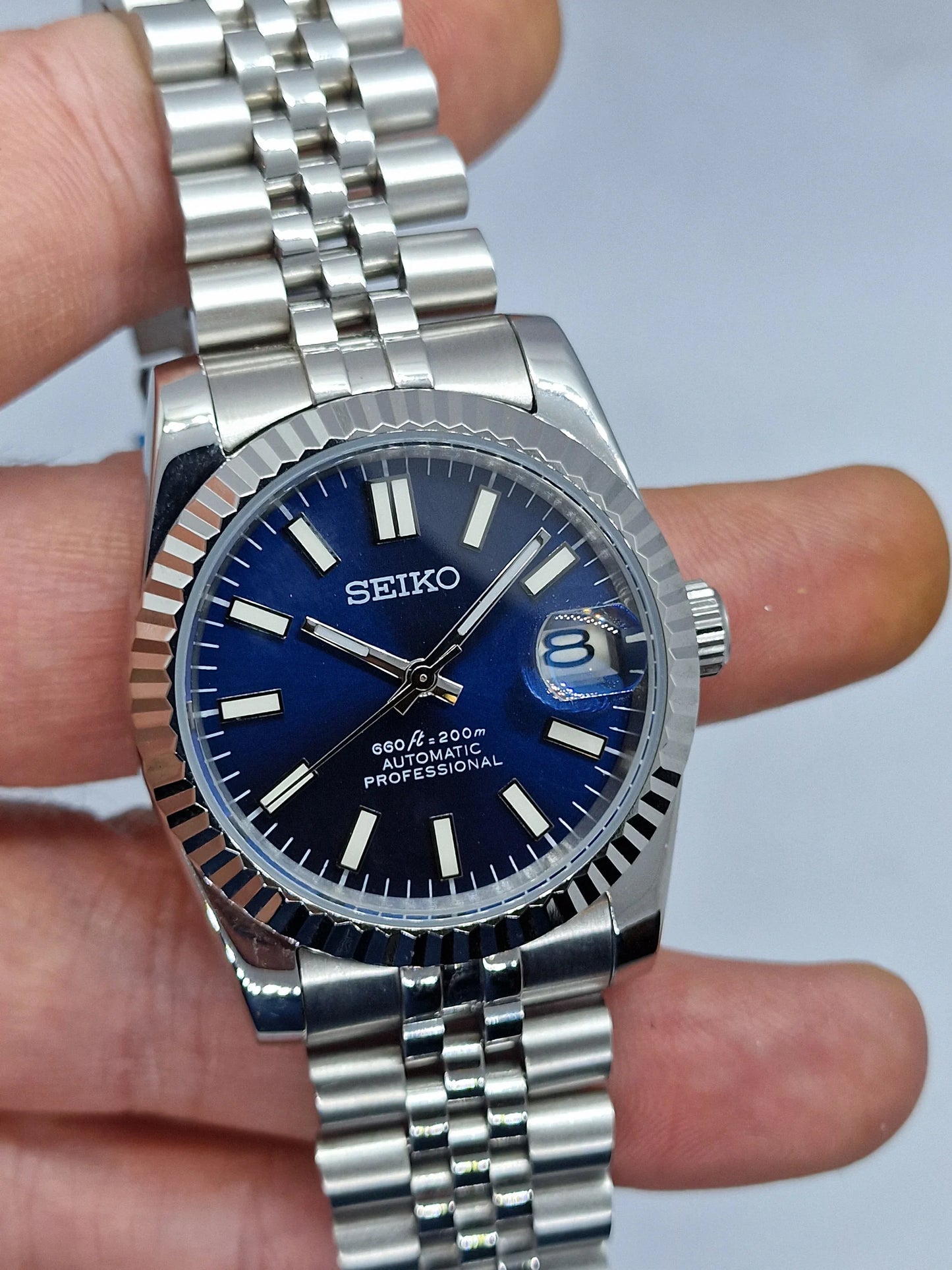 Seiko Mod Datejust "Olive Green"