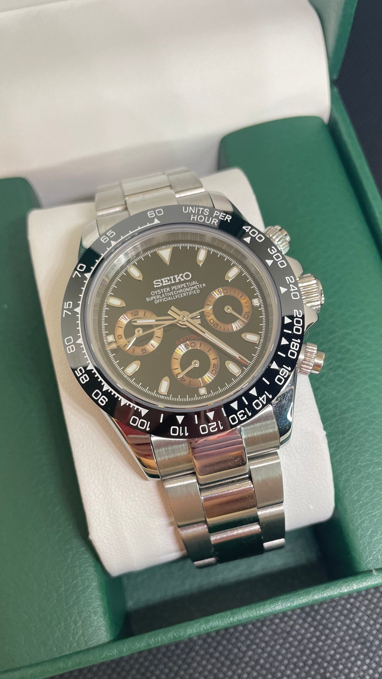 Seiko Mod Daytona "Negro"