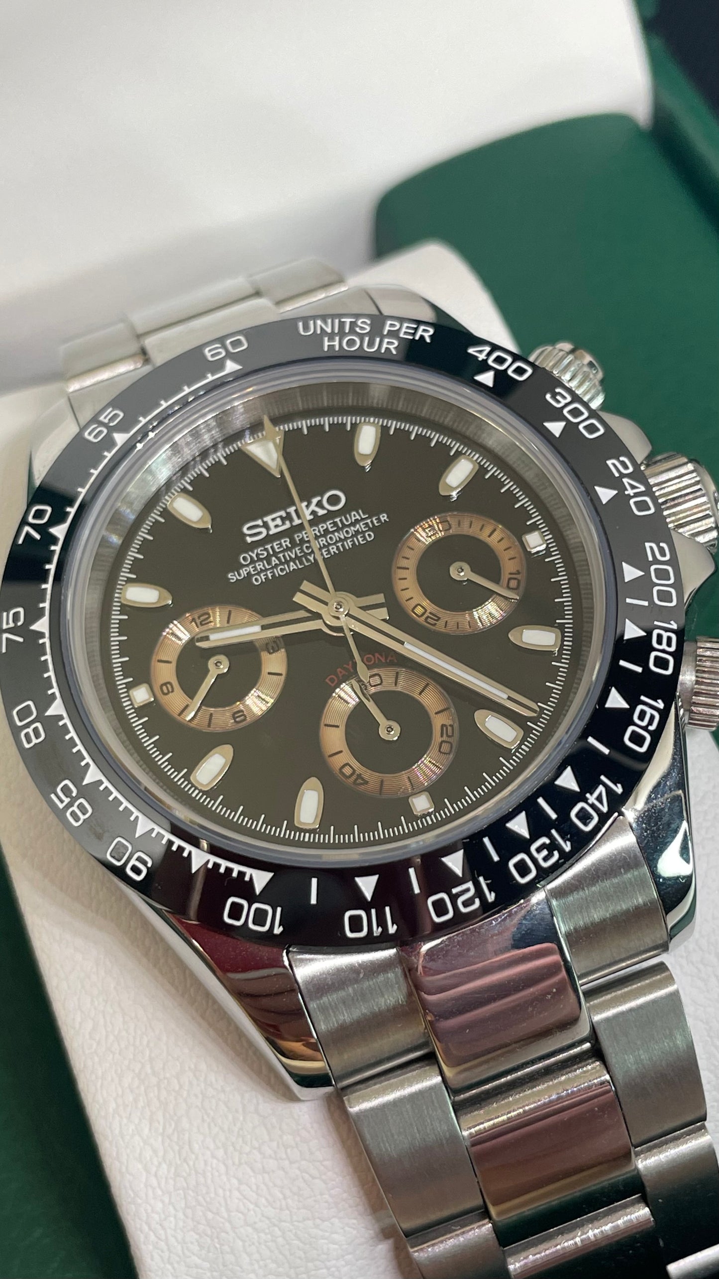 Seiko Mod Daytona "Negro"