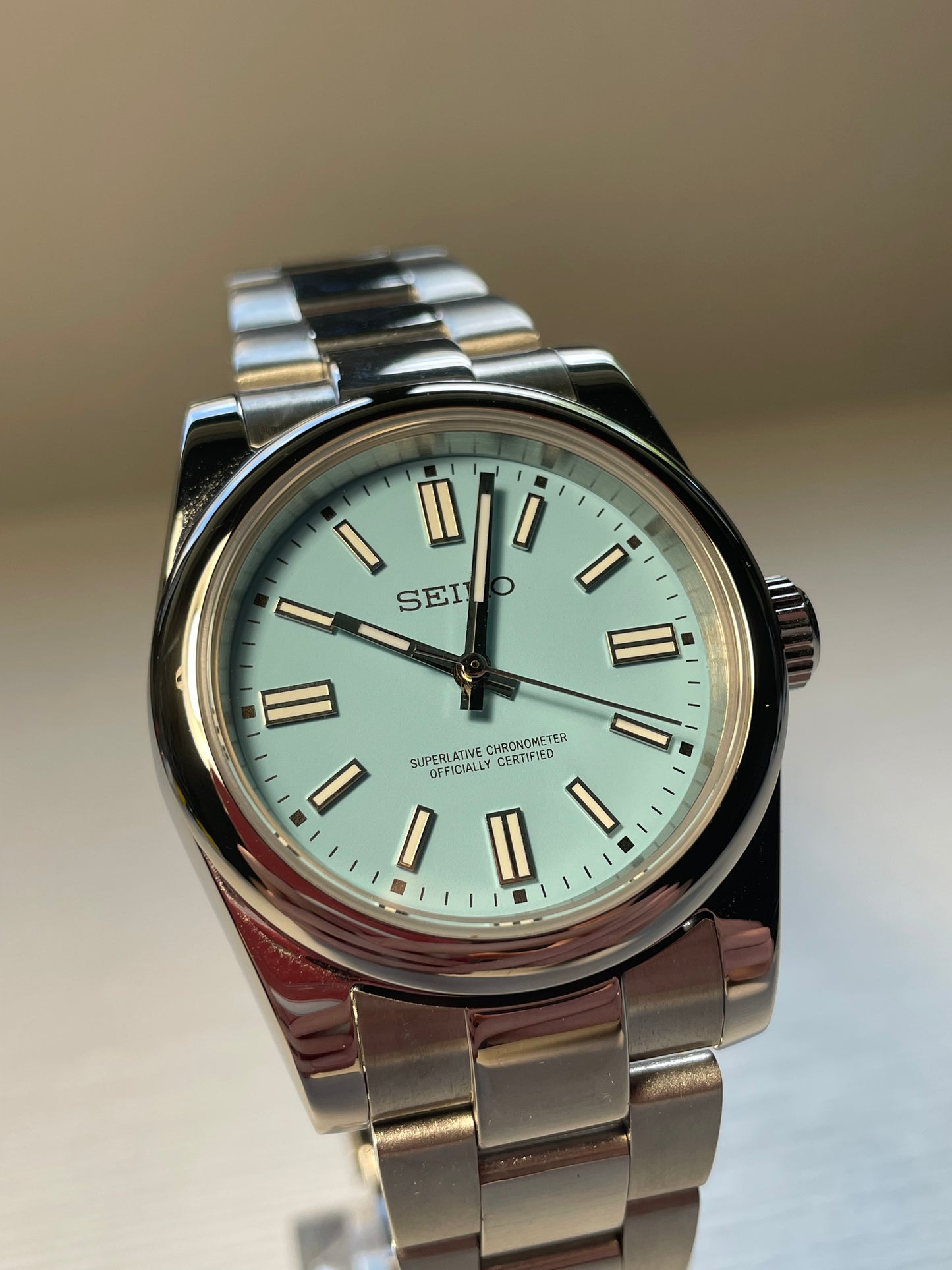 Seiko Mod Oyster Perpetual "Tiffany"