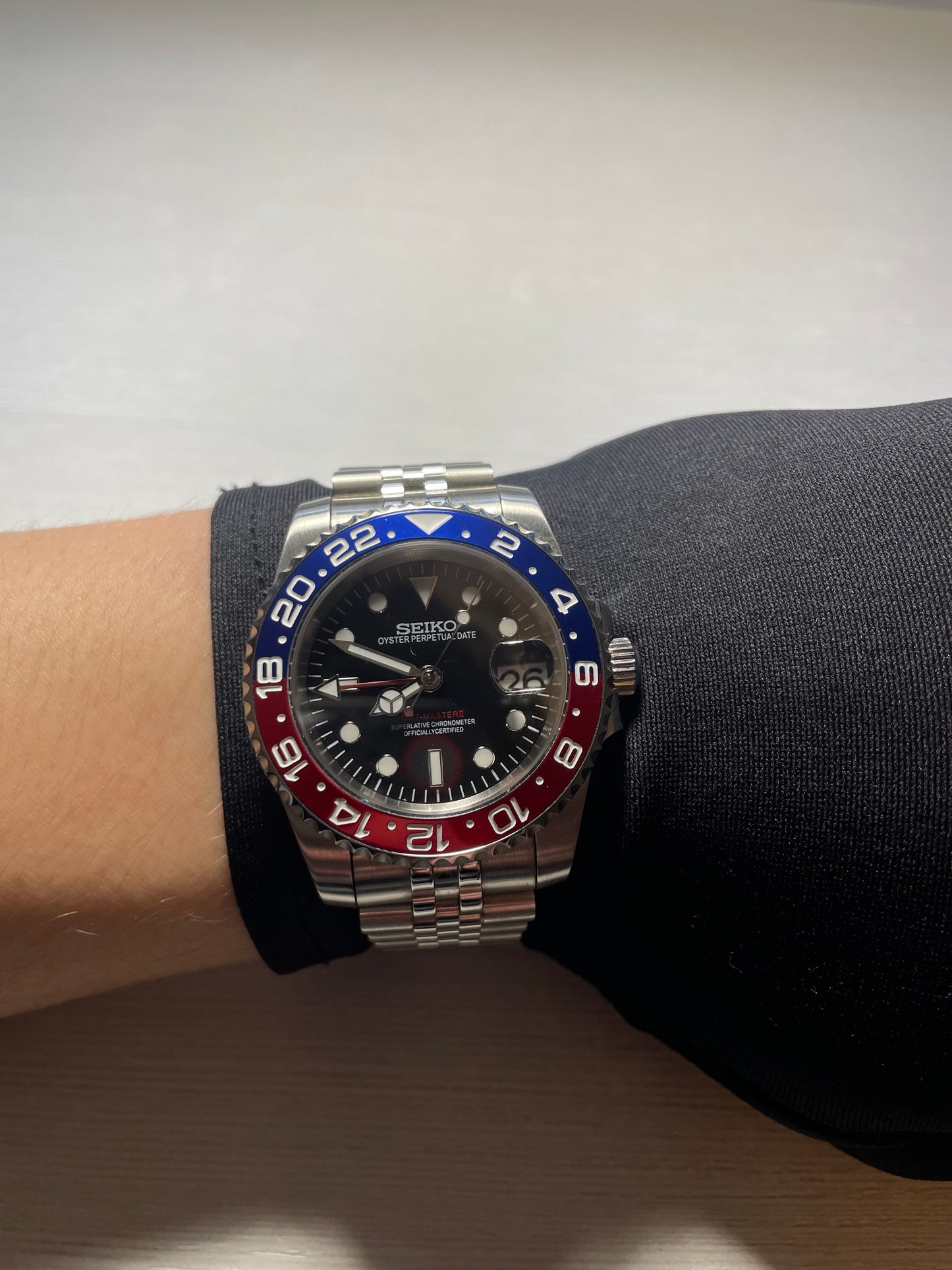 Seiko Mod GMT Master II "Pepsi"