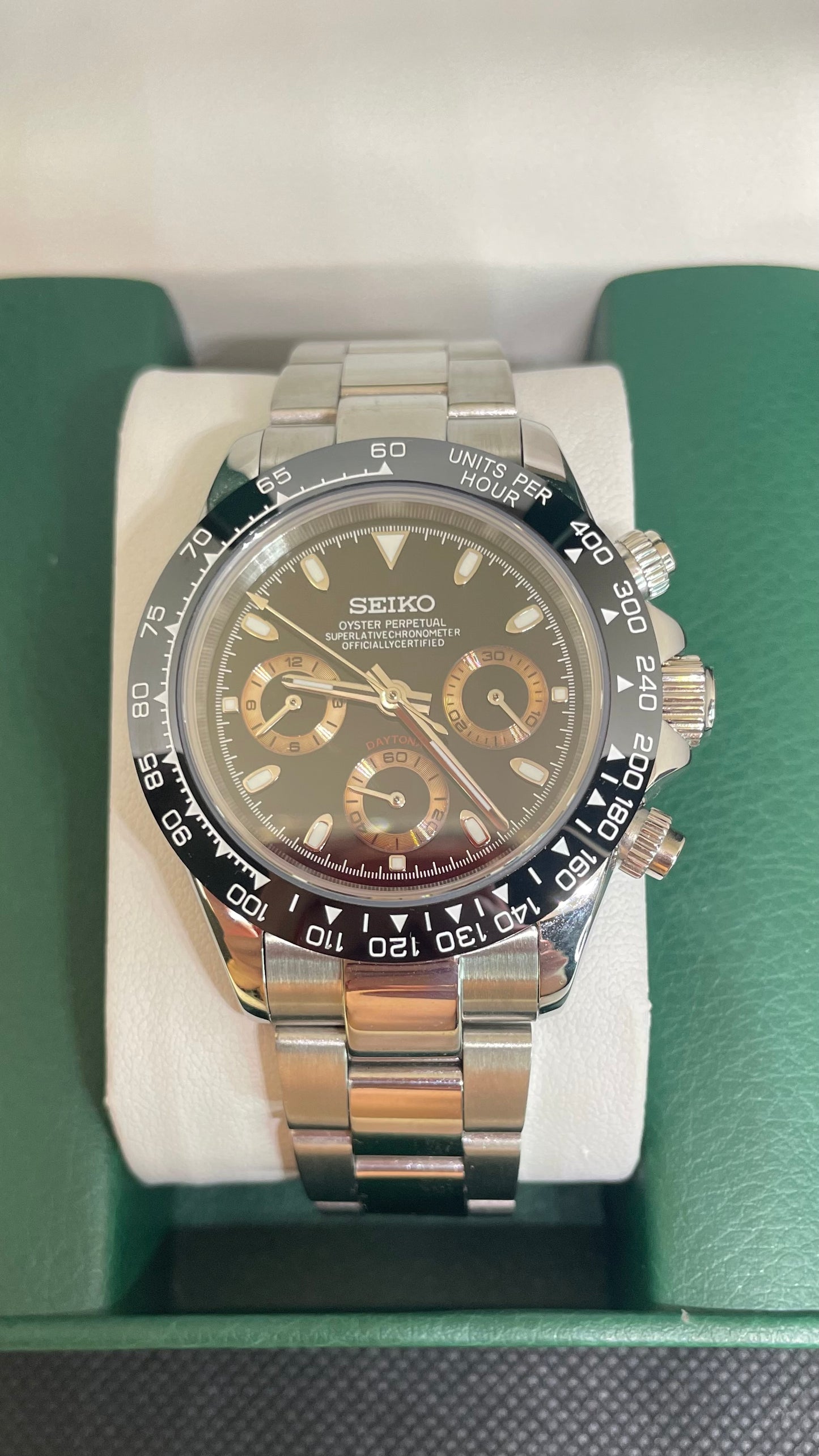 Seiko Mod Daytona "Negro"