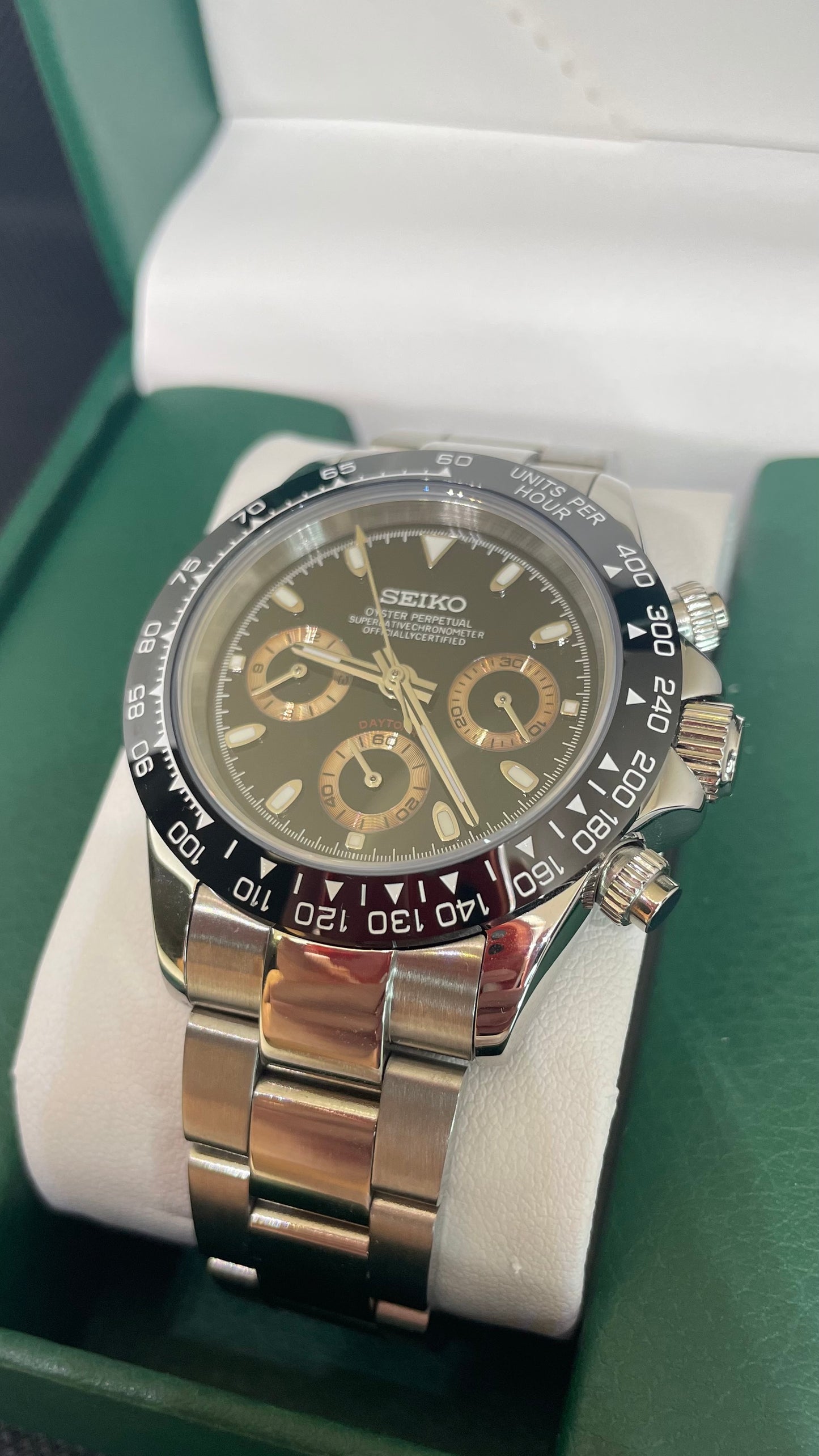 Seiko Mod Daytona "Negro"
