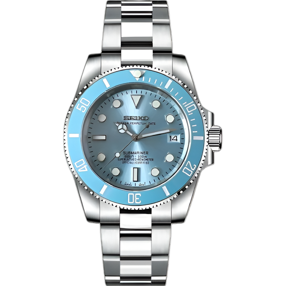Seiko Mod Submariner “Azul cielo”