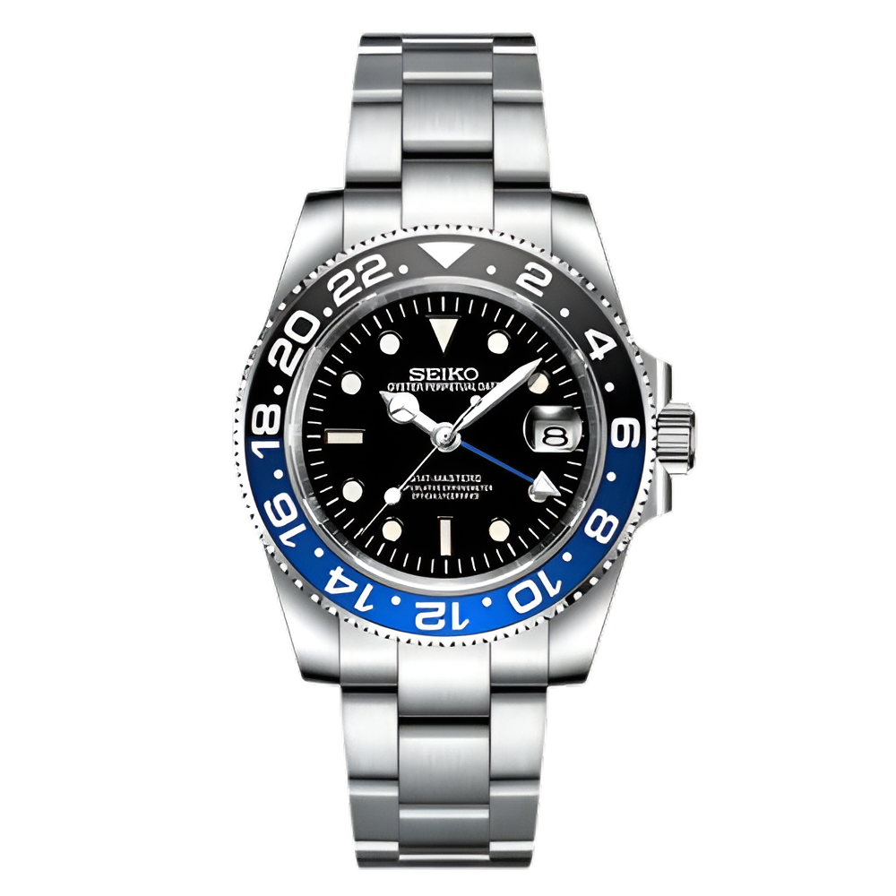 Seiko Mod GMT Master II "Batman"