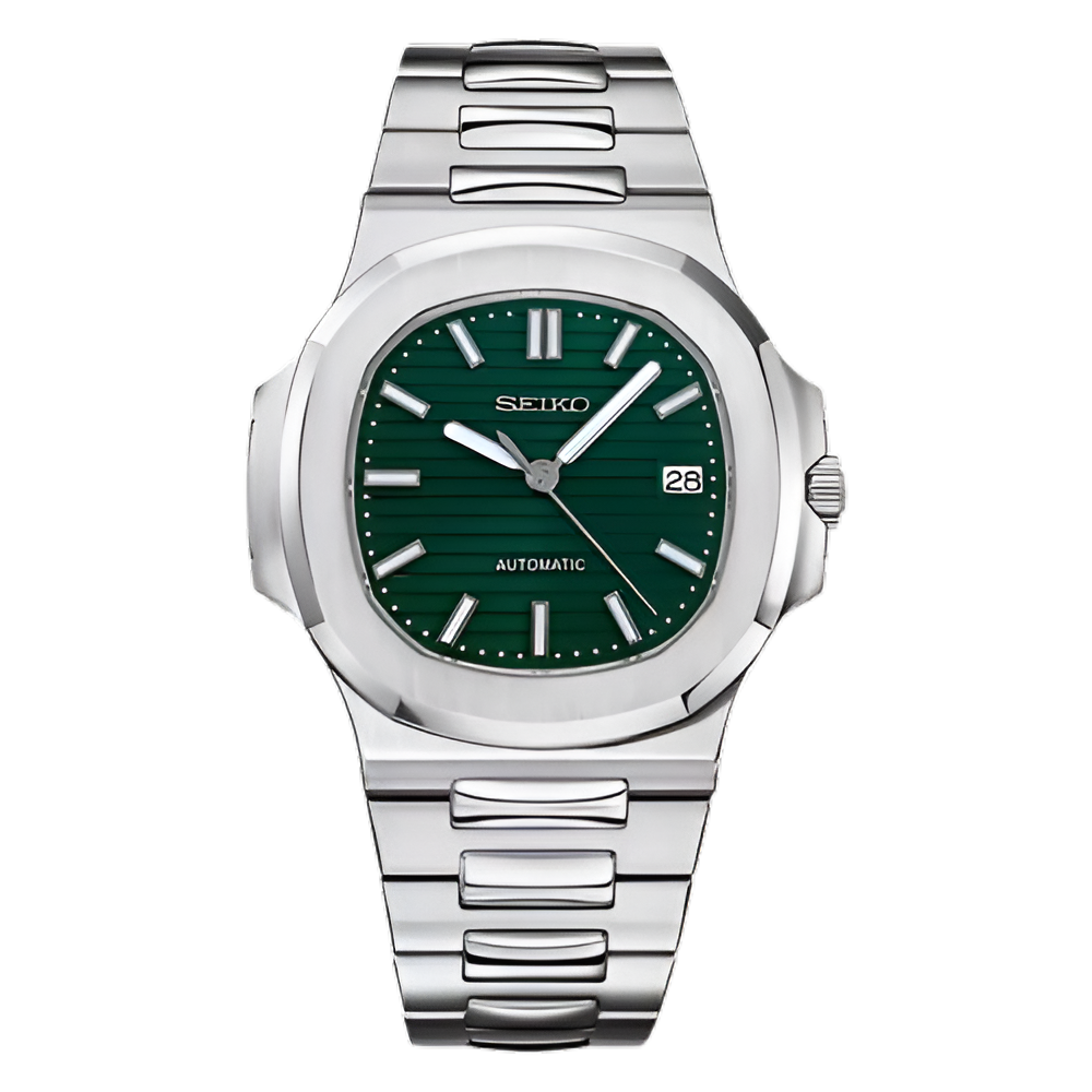 Seiko Mod Nautilus Verde