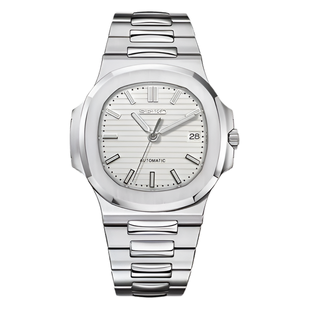 Seiko Mod Nautilus Blanco