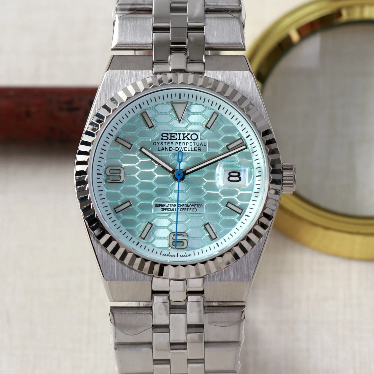 Seiko Mod Datejust "Olive Green"