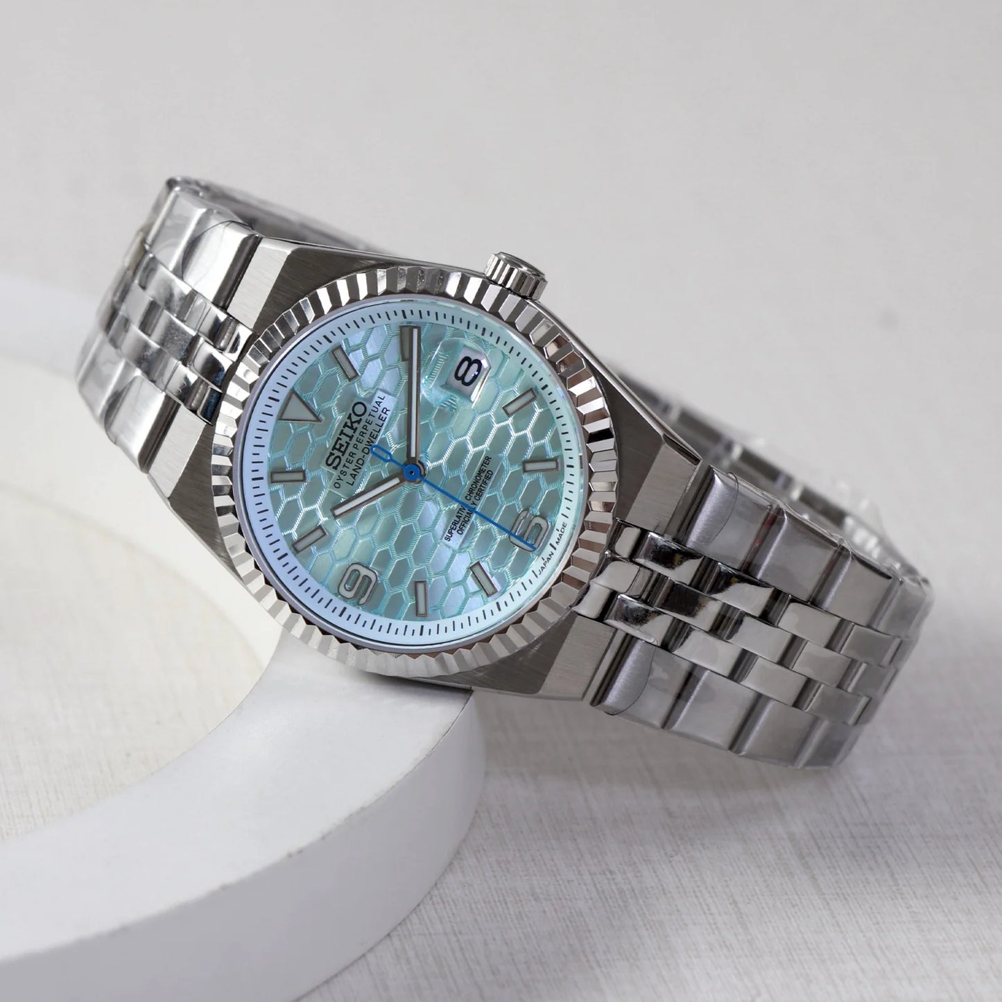Seiko Mod Datejust "Olive Green"