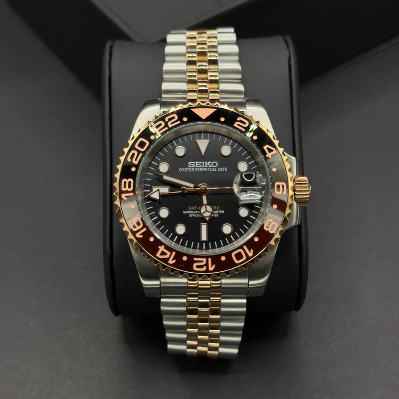 Seiko Mod GMT Master II "Rootbeer"