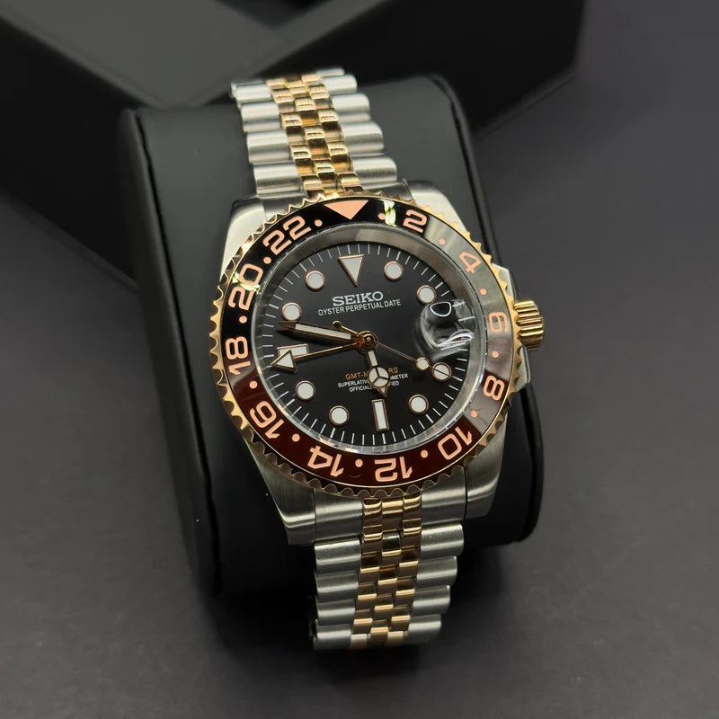 Seiko Mod GMT Master II "Rootbeer"