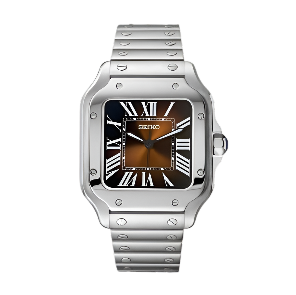 Seiko Mod Santos "Marrón"