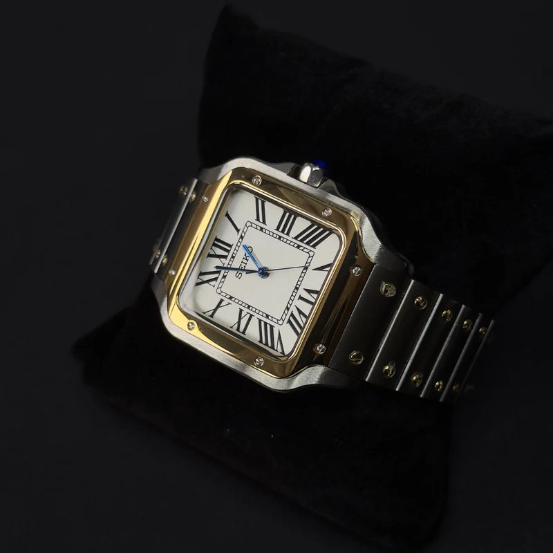 Seiko Mod Santos "Blanco dos tonos"