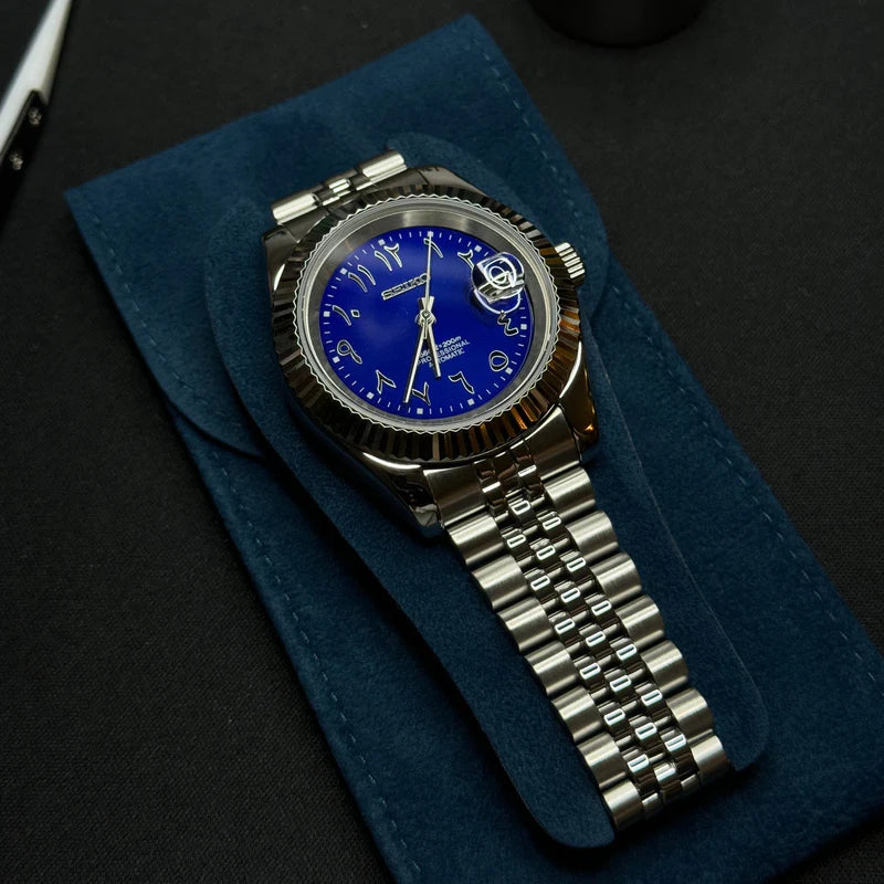 Seiko Mod Datejust "Arabic Blue"