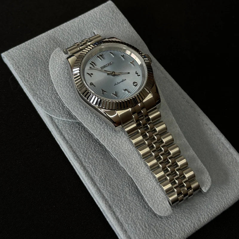 Seiko Mod Datejust "Azul degradado árabe"