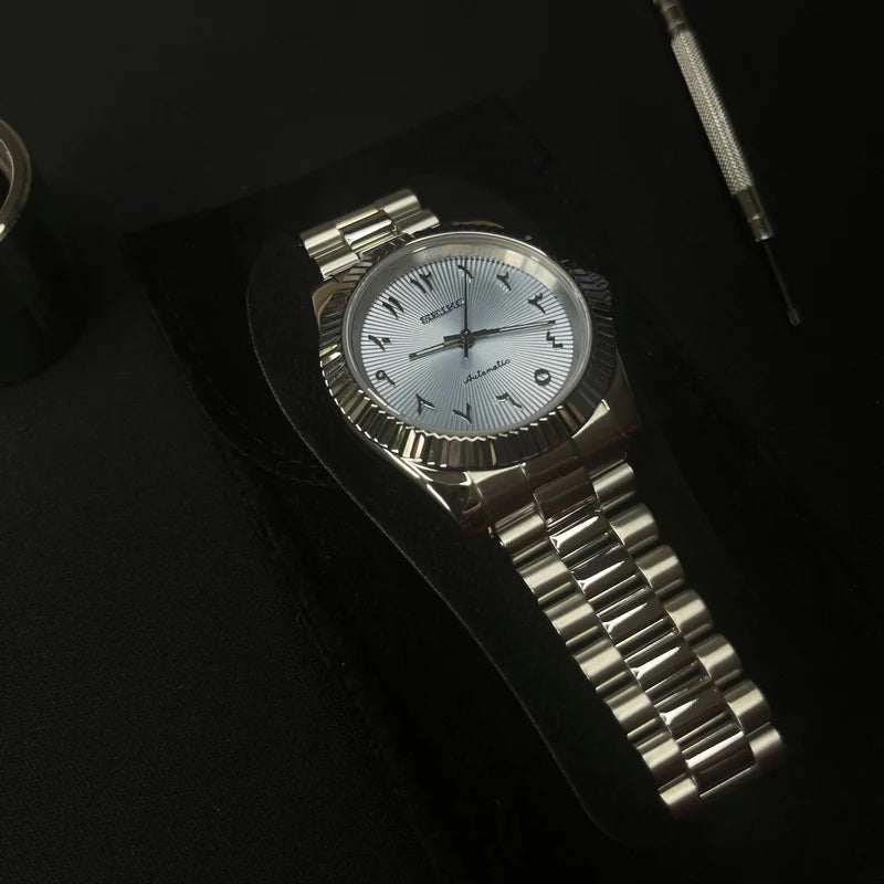 Seiko Mod Datejust "Azul degradado árabe"