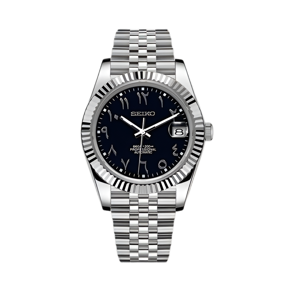 Seiko Mod Datejust "Arabic black"