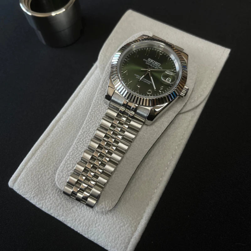 Seiko Mod Datejust " Arabic Verde oliva"