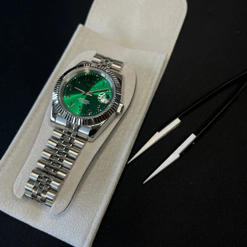 Seiko Mod Datejust "Arabic green"