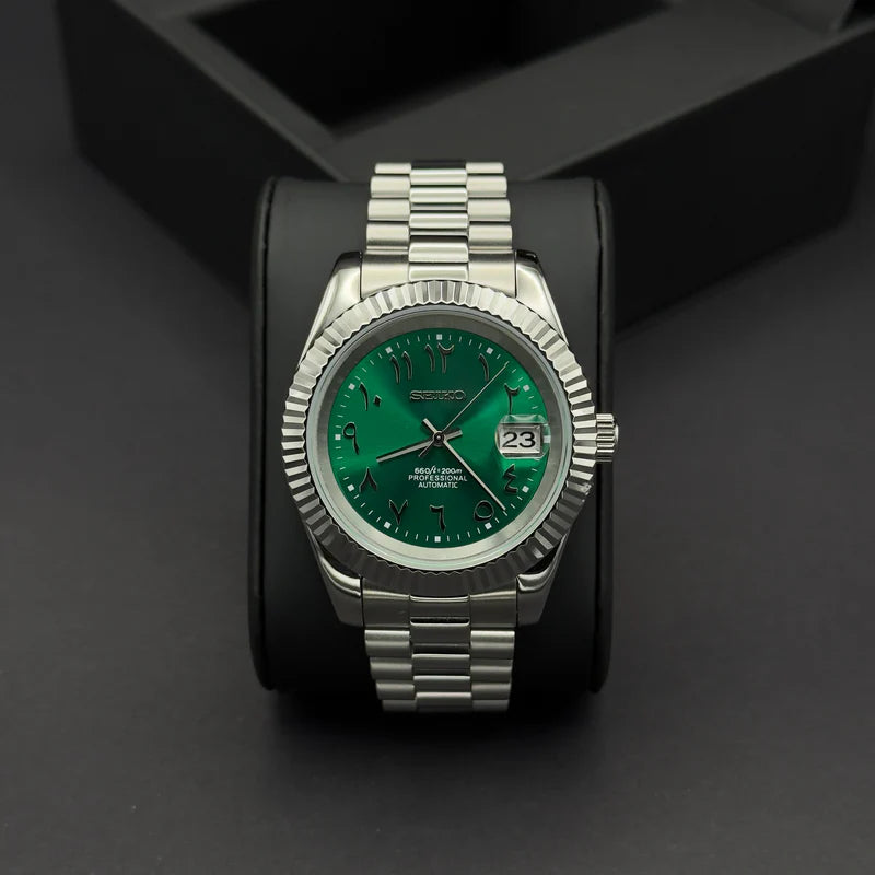 Seiko Mod Datejust "Arabic green"