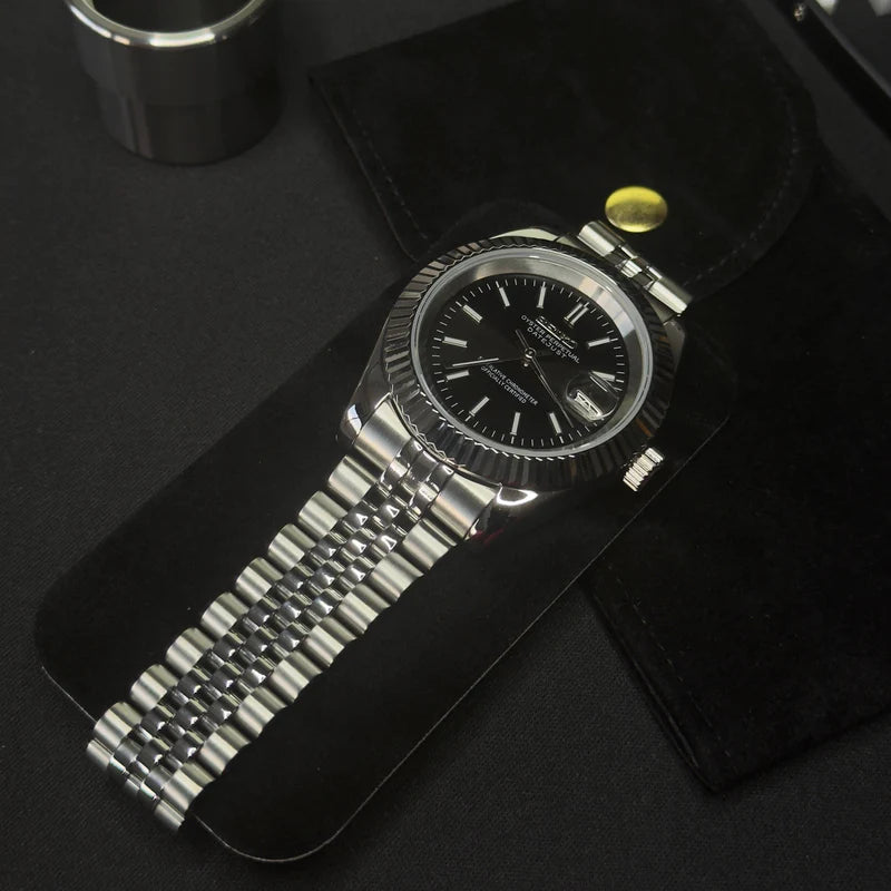 Seiko Mod Datejust Negro