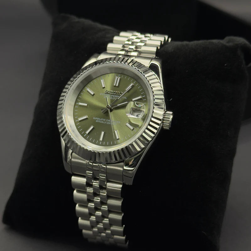 Seiko Mod Datejust "Verde oliva"