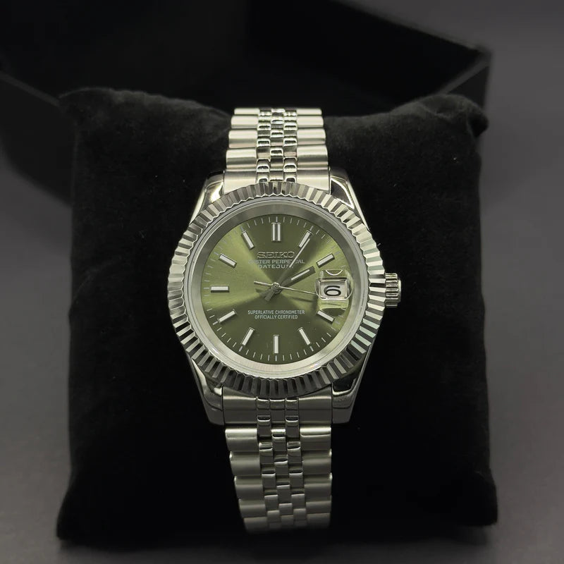 Seiko Mod Datejust "Verde oliva"
