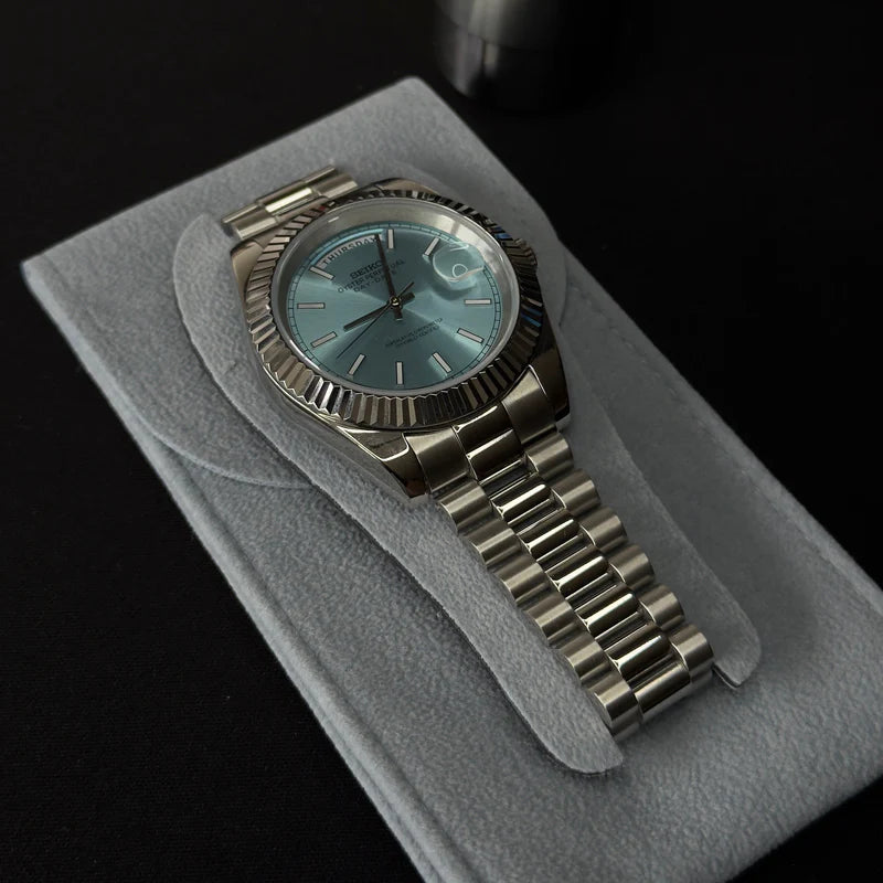 Seiko Mod Day-date "Ice Blue"