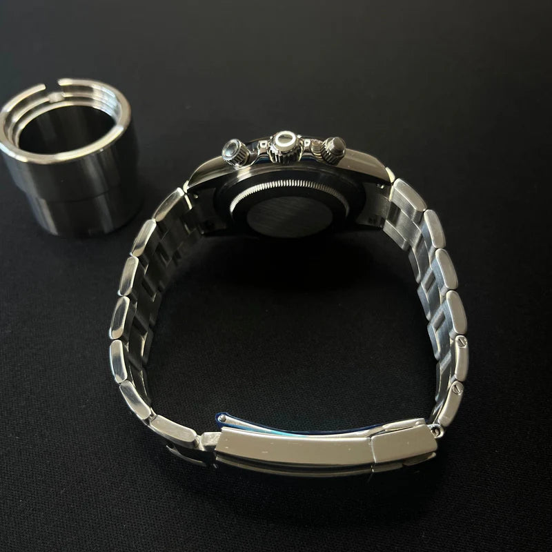 Seiko Mod Daytona "Plata y azul marino"