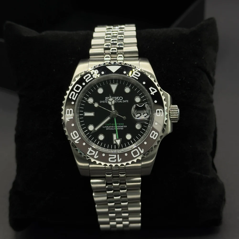 Seiko Mod GMT Master II "Bruce Wayne"