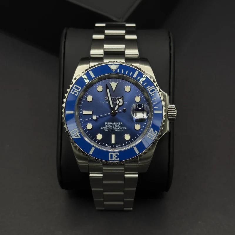 Seiko Mod Submariner "Azul"
