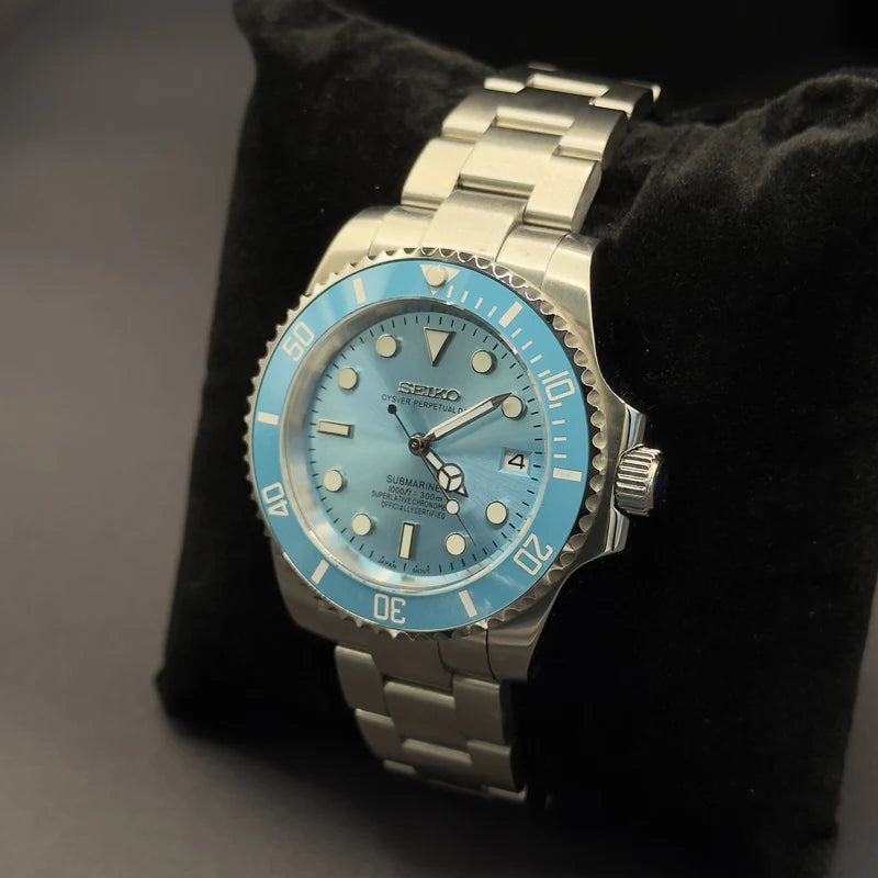 Seiko Mod Submariner “Azul cielo”