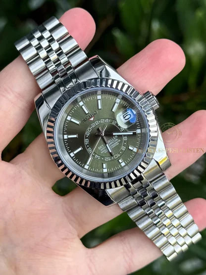 Seiko Mod Datejust "Olive Green"