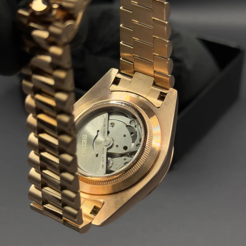 Seiko Mod Day-date Oro Rosa "Roman Green"