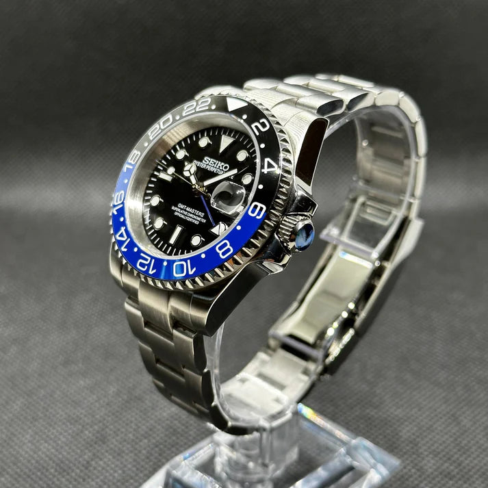 Seiko Mod GMT Master II "Batman"