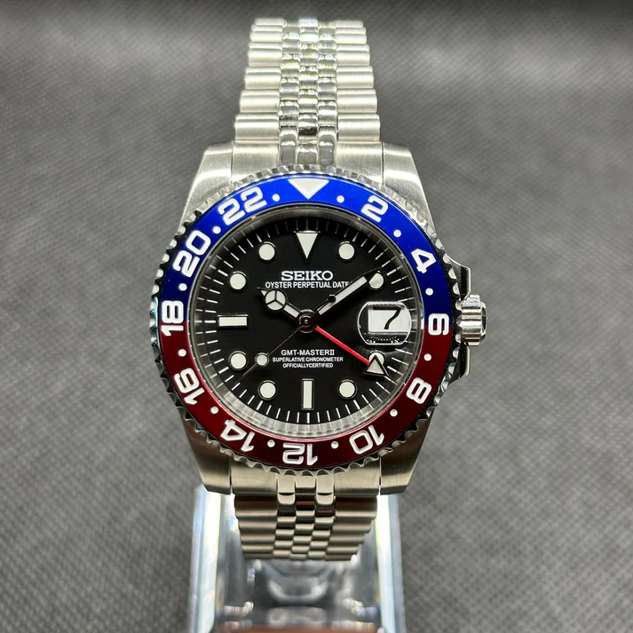 Seiko Mod GMT Master II "Pepsi"
