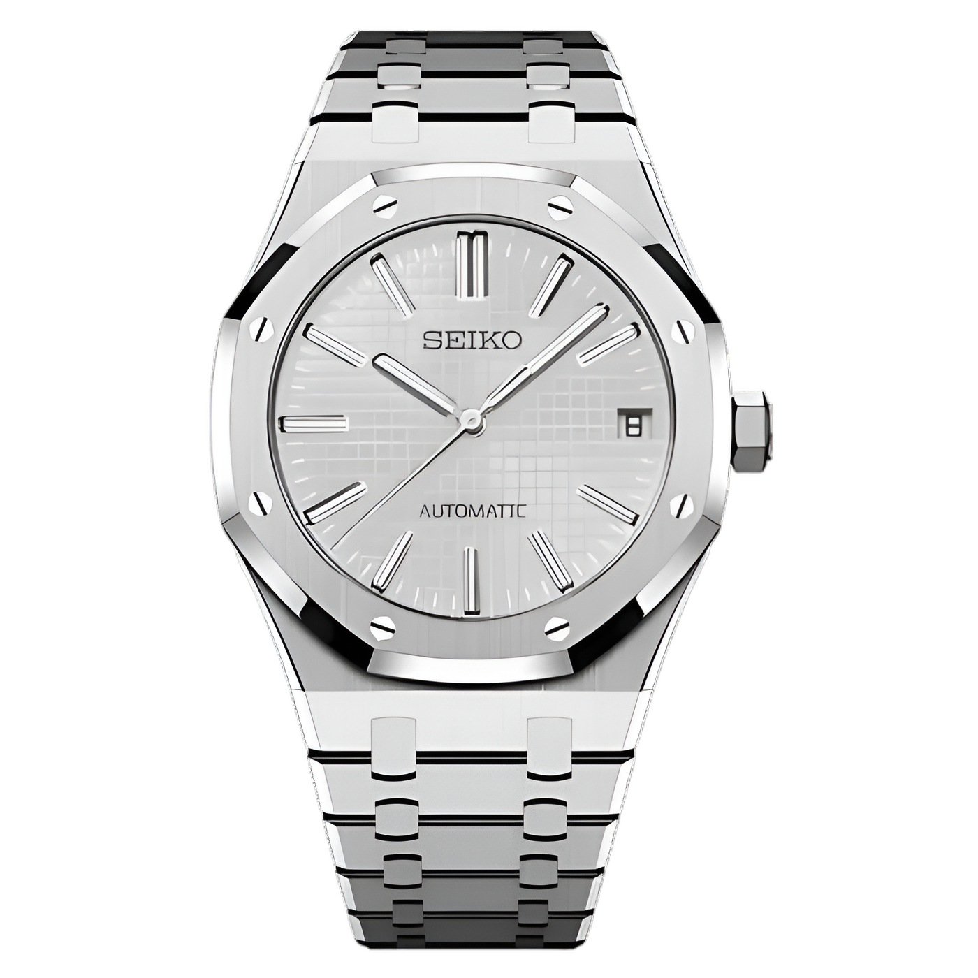 Seiko Mod Royal Oak "Blanco"