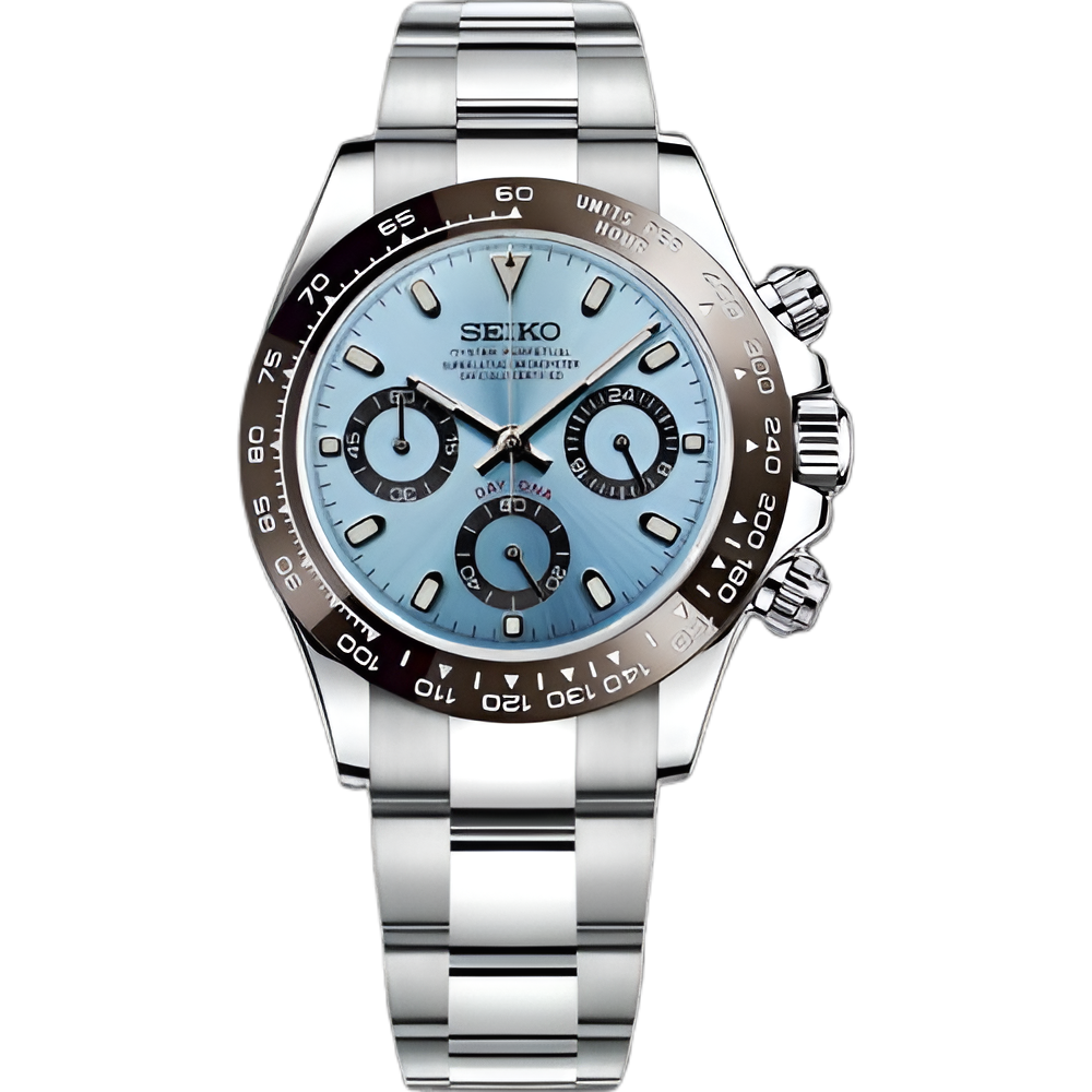 Seiko Mod Daytona "Ice Blue"