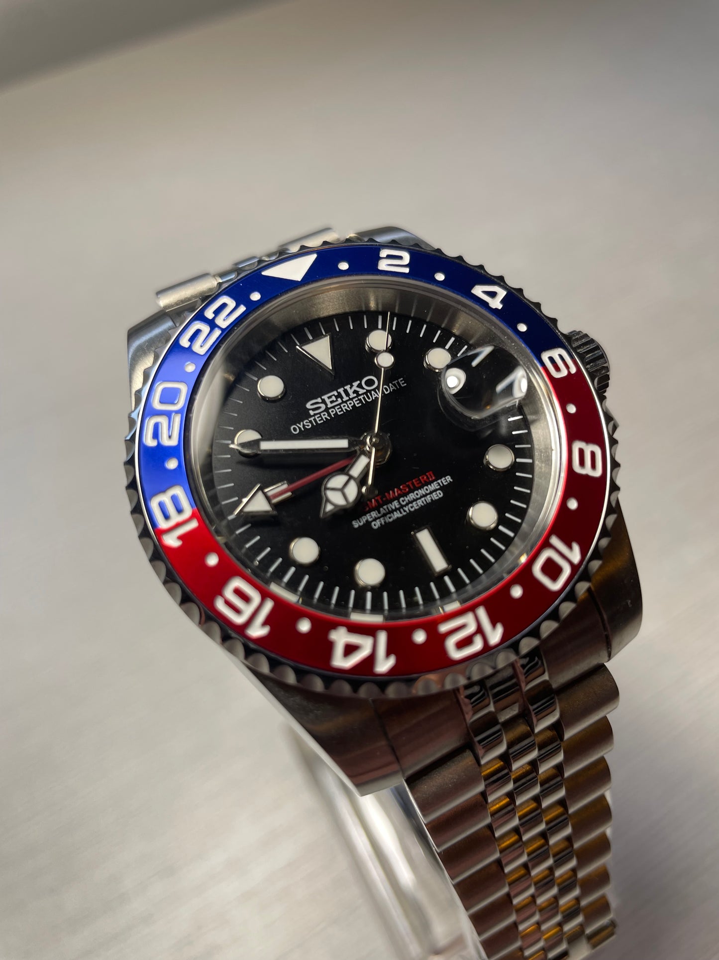 Seiko Mod GMT Master II "Pepsi"