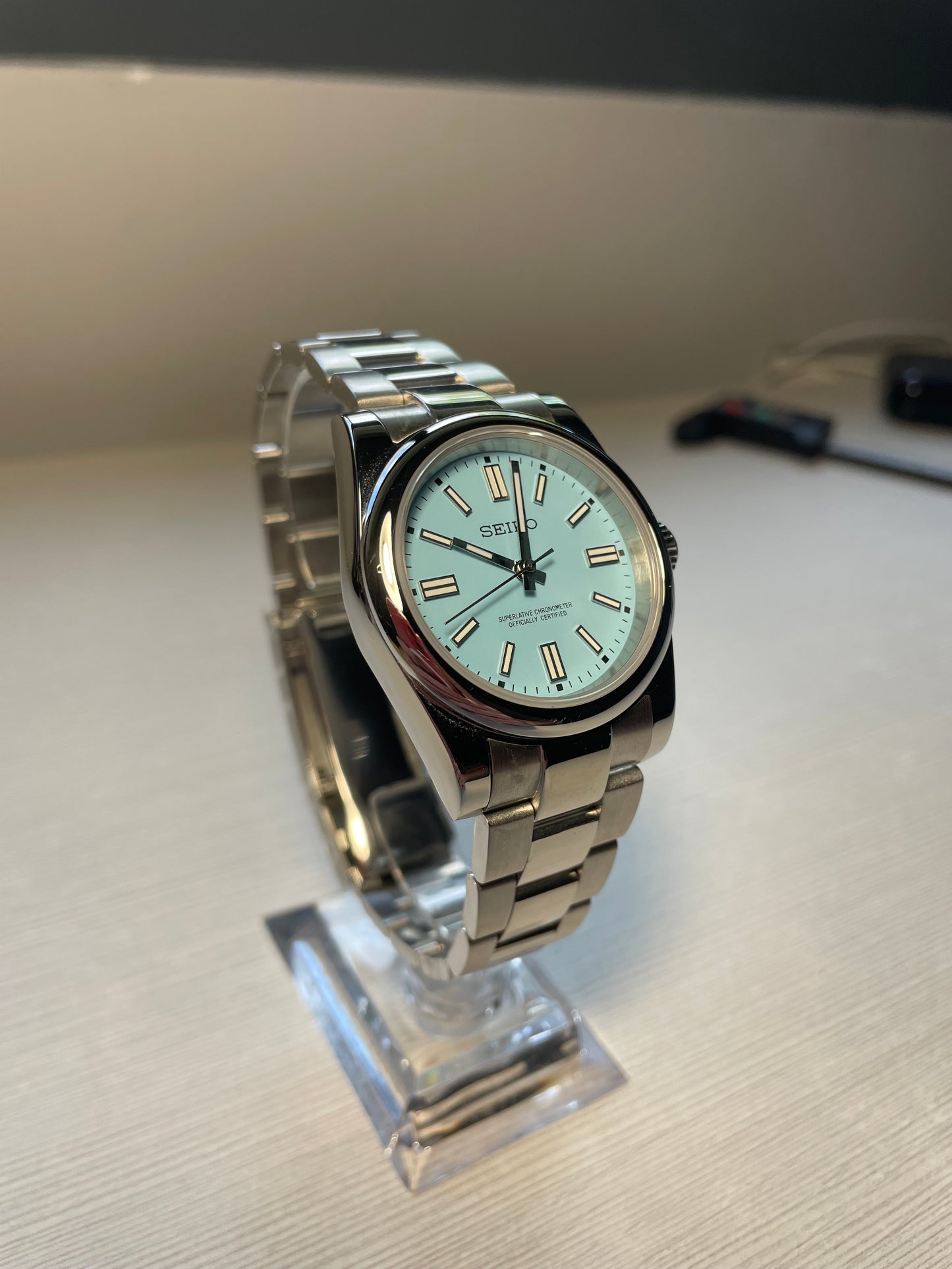 Seiko Mod Oyster Perpetual "Tiffany"