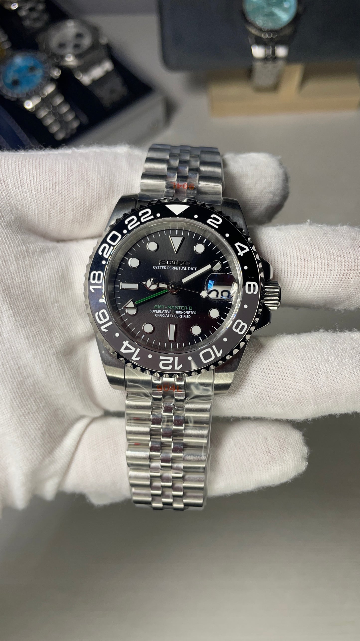 Seiko Mod GMT Master II "Bruce Wayne"