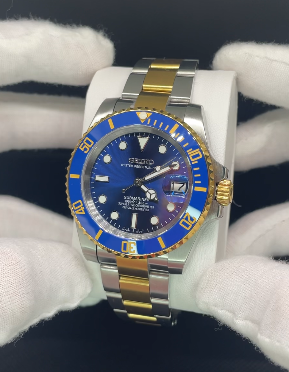 Seiko Mod Submariner "Bluesy"