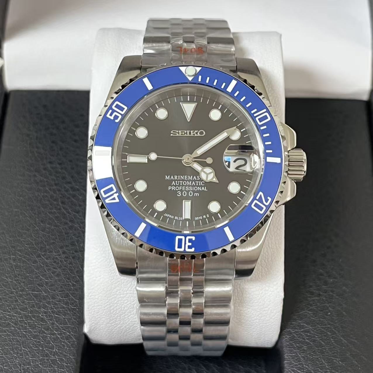 Seiko Mod Submariner "Cookie Monster"