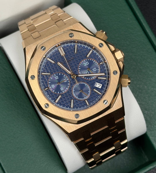 Royal Oak | Blue Rose Gold Chrono