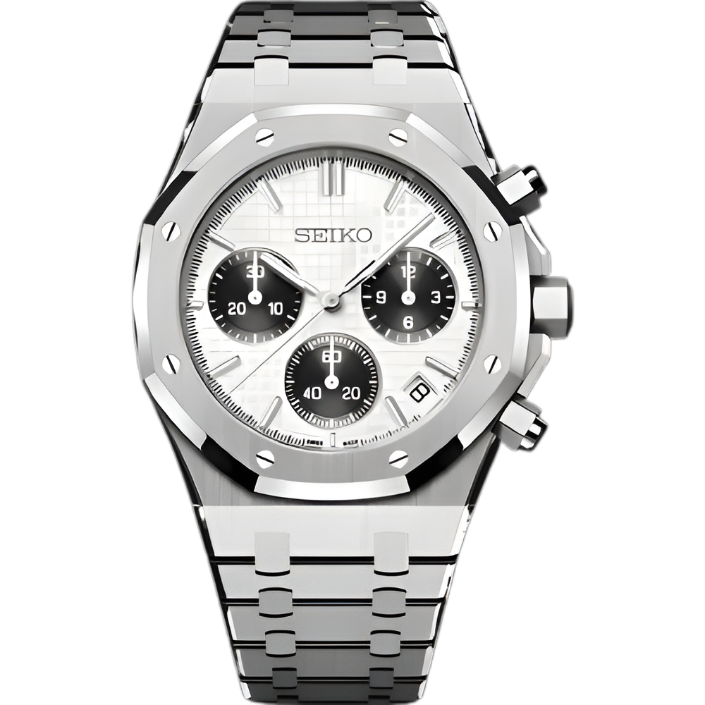 Seiko Mod Royal Oak "Panda Cronógrafo"