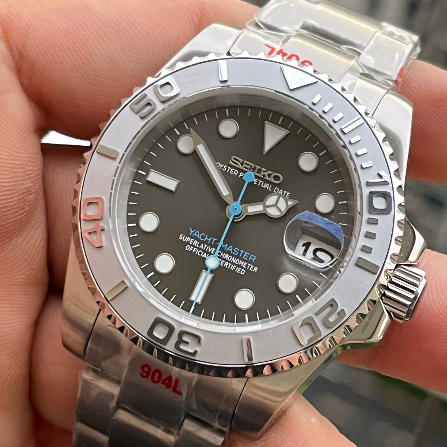Seiko Mod Yacht Master "Plata"