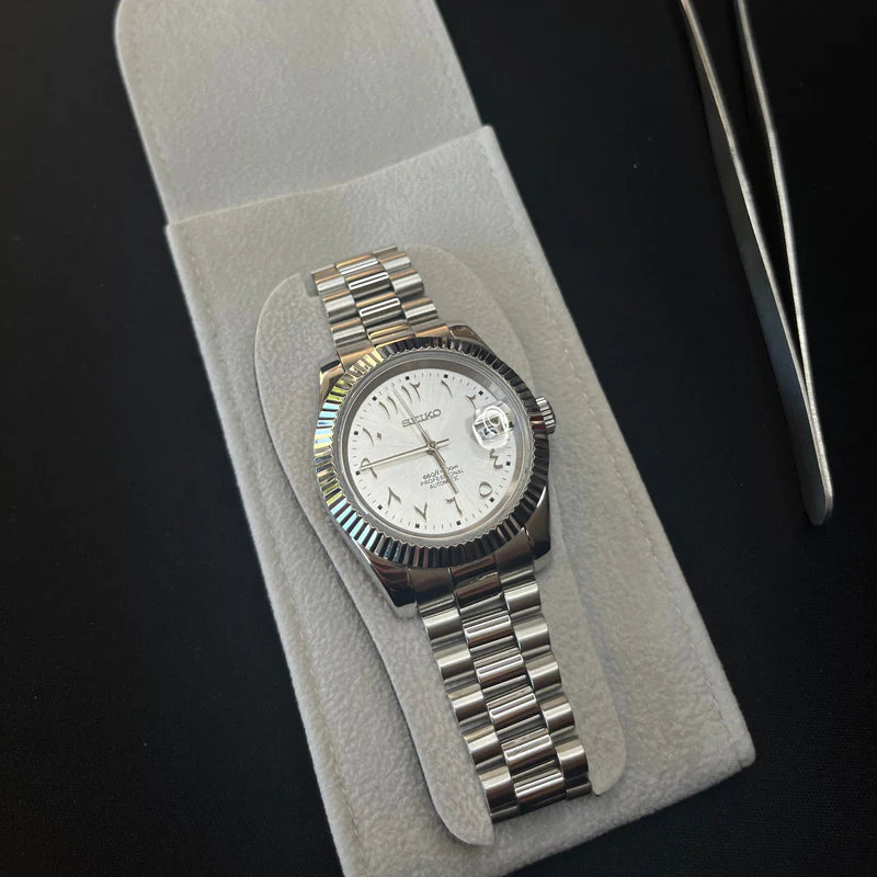 Seiko Mod Datejust "Arabic Steel"