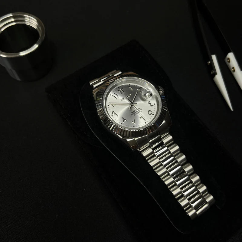 Seiko Mod Datejust "Arabic Steel"