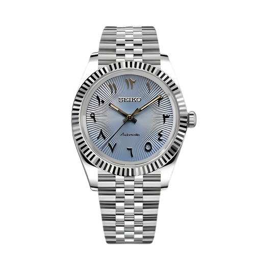 Seiko Mod Datejust "Azul degradado árabe"