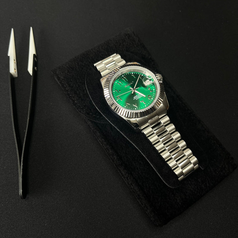 Seiko Mod Datejust "Arabic green"